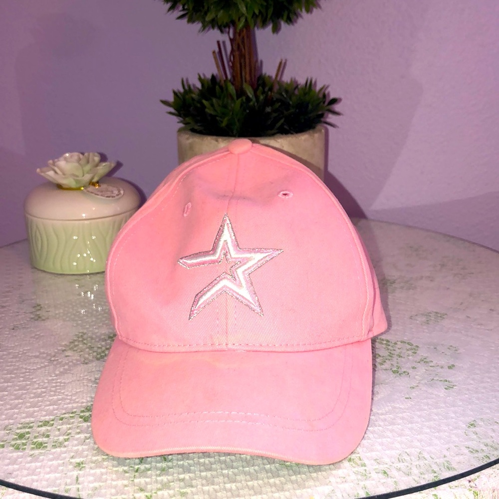 Astros girls pink baseball cap